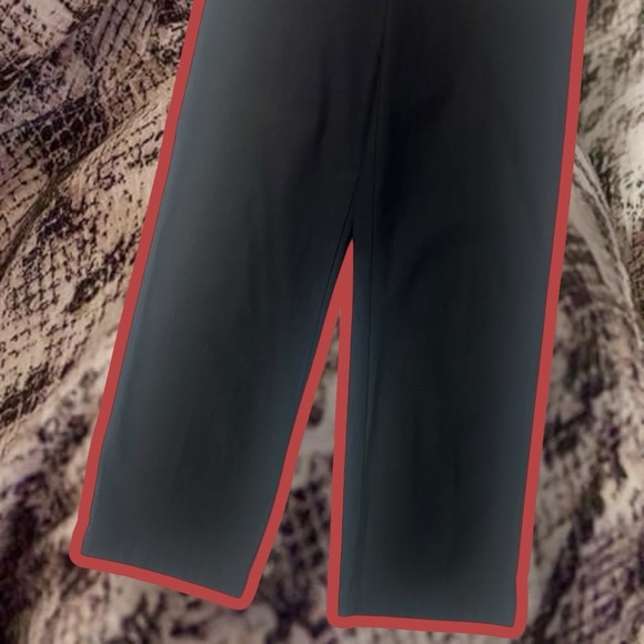 Joseph Ribkoff Black Ponte Crepe Zip Front Stretch Straight Leg Pants Size 10 - Picture 6 of 11